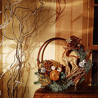 机/ハンドメイド/丁寧な暮らしに憧れる/クリスマスリースハンドメイド/リース作り初心者...などのインテリア実例 - 2019-11-22 15:43:56