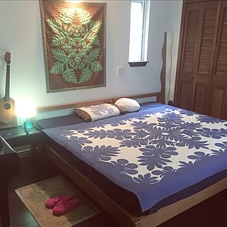 ハワイアンキルトのインテリア実例 Roomclip ルームクリップ