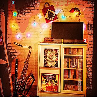 棚/楽器のある部屋/クリスマスディスプレイ/クリスマス/北欧...などのインテリア実例 - 2015-12-21 02:02:55