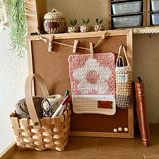 新作マット♡/100きんのカゴ♡/2019.9.12/1日1日を大切に♡/ハンドメイド...などのインテリア実例 - 2019-09-12 08:37:43