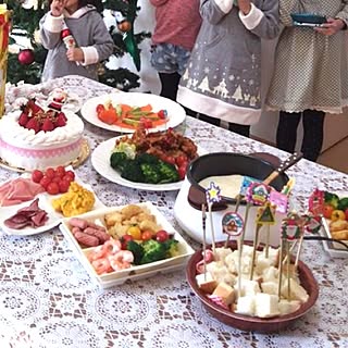 机/食器/クリスマスパーティ/クリスマス/テーブルコーディネート...などのインテリア実例 - 2014-12-13 18:05:16