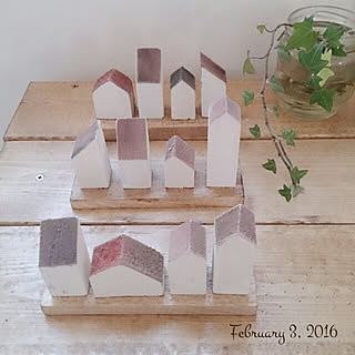 机/ちいさなお家/おうちオブジェ/プレ企画準備中/手作りのインテリア実例 - 2016-02-03 07:47:24