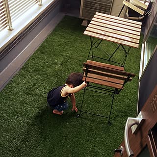 ベランダ 人工芝生をひいてみたのインテリア実例 Roomclip ルームクリップ
