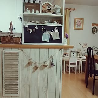ベッド周り/ナチュラル/お友達の作品♡/コメントお気遣いなく♡/飾り棚...などのインテリア実例 - 2017-06-26 22:22:28