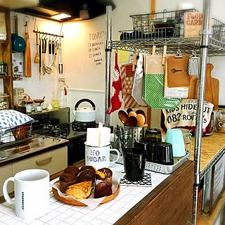 机/紙もの/スターバックス/メタルラック/DIY...などのインテリア実例 - 2015-04-24 20:37:58