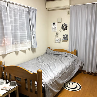 HKSちゃんのカオナシ/ダイソーの時計/bubuちゃんの素敵便♡にこちゃんマット/GarageDDさんの視力検査表♪/r.t.m.mamaちゃんの作品♡...などのインテリア実例 - 2018-04-19 20:56:49