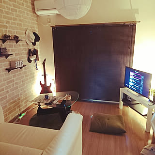 #間接照明/部屋全体/一人暮らし/6畳1Kのインテリア実例 - 2018-06-10 19:30:09