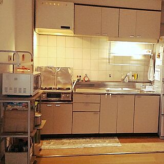 キッチン/スッキリ暮らしたい/ゆるめミニマム/収納　キッチンのインテリア実例 - 2017-07-01 23:53:31