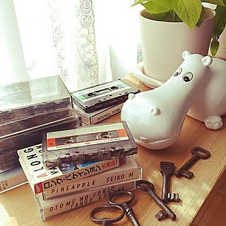 棚/昭和レトロ/観葉植物/北欧雑貨/北欧ナチュラル...などのインテリア実例 - 2017-02-11 13:05:54