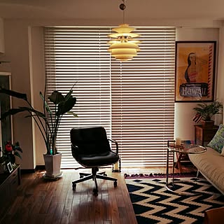 部屋全体/アロハ部/ハワイアンヴィンテージ/北欧×ミッドセンチュリー/エアラインポスター...などのインテリア実例 - 2014-08-31 15:33:14