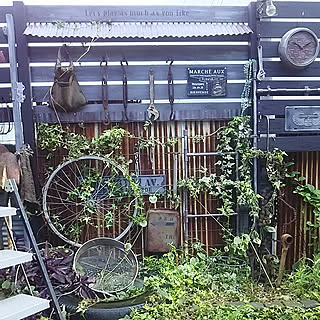 タイヤ フェンスdiyのインテリア 手作りの実例 Roomclip ルームクリップ