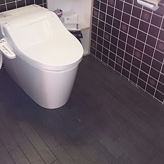 バス トイレ 黒い床のインテリア実例 Roomclip ルームクリップ
