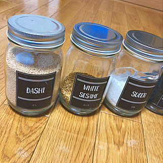 キッチン/ラベル手作り/ラベルシール/ラベル自作/調味料入れ...などのインテリア実例 - 2018-01-28 20:31:42