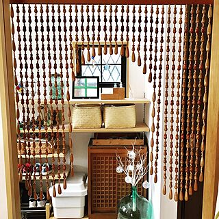 昭和レトロ 珠のれんのおしゃれなインテリア・部屋・家具の実例 