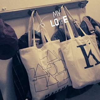 壁/天井/フランフラン/エコバッグ/片付け/DIYのインテリア実例 - 2014-02-18 18:35:38