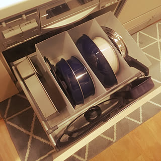 キッチン/コンロ下収納/迷走中…/ファイルボックス収納/無印良品...などのインテリア実例 - 2019-01-08 18:08:55