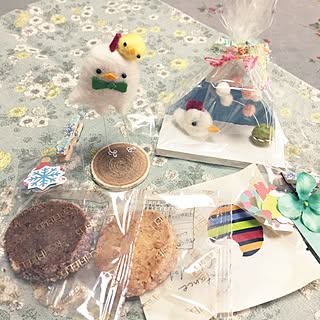 机/押し逃げばかりでごめんなさい/当選したー!/酉年/kusuttoちゃんの羊毛作品...などのインテリア実例 - 2016-12-09 10:54:42