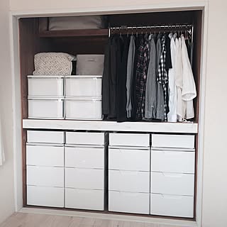 ベッド周り/整理整頓/無印良品/押入れ収納完了(๑•̀ㅂ•́)و✧/賃貸...などのインテリア実例 - 2015-07-28 17:41:37