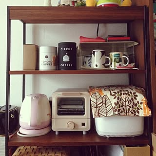 棚/無印良品/マリメッコ/アラビア/一人暮らしのインテリア実例 - 2014-09-06 12:01:07