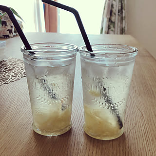 ジンジャーエール/セリアのグラス/夏ドリンク/ダイニングテーブル/いつもいいねありがとうございます♡...などのインテリア実例 - 2020-08-02 10:34:57
