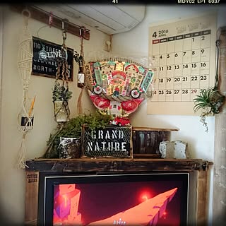 部屋全体/フォロワーさんに感謝♥/Insta→SOYURU-MAMA/男前とナチュラルMIX/ハンドメイド...などのインテリア実例 - 2016-04-25 13:09:04