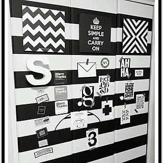 壁/天井/mon･o･tone/Hachacoちゃん♡/MODERN BLACK & WHITE/白黒...などのインテリア実例 - 2014-04-16 21:07:50
