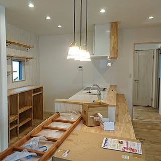 キッチン/ペンダントライト/暮らし/照明/marushohomedesining...などのインテリア実例 - 2017-01-24 19:53:54