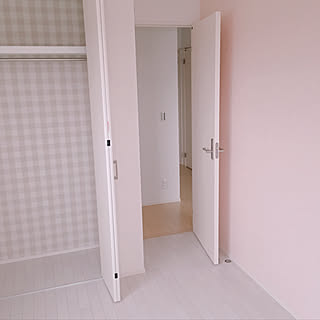 子供部屋 アクセントクロス ピンクのインテリア実例 Roomclip ルームクリップ