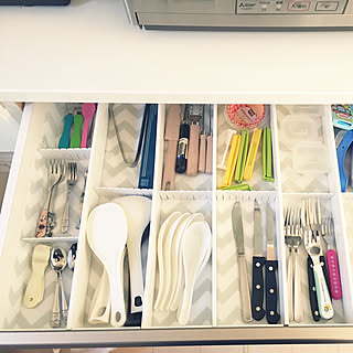 キッチン/100均/カトラリー収納/セリア/カトラリーのインテリア実例 - 2019-02-18 08:24:55