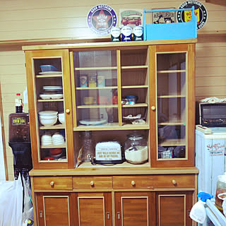 古い食器棚をリメイクのインテリア実例 Roomclip ルームクリップ