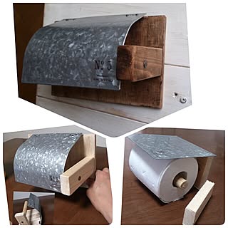 バス/トイレ/いいね!ありがとうございます!/工作中♡/セリア/端材で~...などのインテリア実例 - 2014-04-06 09:09:50