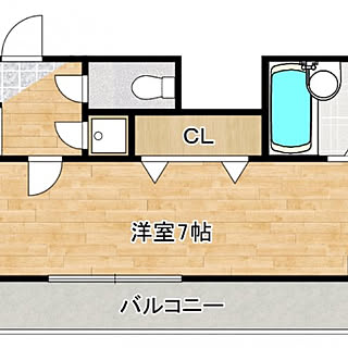 一人暮らし 変な間取りのインテリア レイアウト実例 Roomclip ルームクリップ