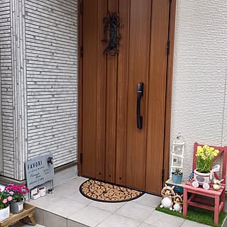 玄関 入り口 花台のインテリア実例 Roomclip ルームクリップ