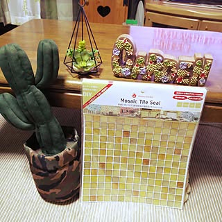 部屋全体/ニトリの通販/サボテン柄好き♡/最近買った物/フェイクグリーンのインテリア実例 - 2017-07-05 21:49:21