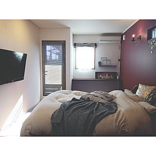 ベッド周り/午後の陽射し/冬の日差し/ウィリアムモリス/ランタンタイル...などのインテリア実例 - 2018-01-25 17:24:53