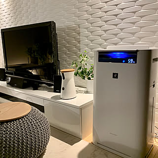 こんばんは/無線LAN/スマート家電/COCORO AIR/SHARP 加湿空気清浄機...などのインテリア実例 - 2020-01-14 20:09:43