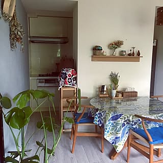 机/北欧ファブリック/北欧/壁紙屋本舗/マンション暮らし...などのインテリア実例 - 2016-08-06 21:53:55