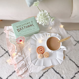 机/リネンクロス/ローラアシュレイ/オルレア/おうちカフェ...などのインテリア実例 - 2018-05-08 15:28:38