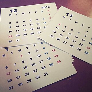 机/カレンダー2013のインテリア実例 - 2013-11-10 00:42:39