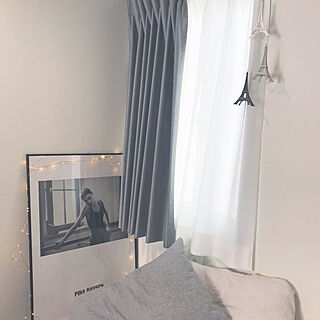 一人暮らし 遮光カーテンのインテリア レイアウト実例 Roomclip ルームクリップ