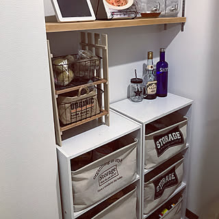 キッチン/野菜ストッカーDIY/コメリモニター応募/スッキリまとめたい/カントリー風...などのインテリア実例 - 2019-01-29 21:15:28