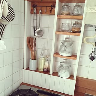 キッチン/スパイスラック/団地/セリア/100均...などのインテリア実例 - 2016-04-21 15:05:46