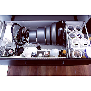 ヴィンテージメタル/ラクシーナ/コンロ下収納/サーモス　フライパン/深型フライパン...などのインテリア実例 - 2020-01-22 21:01:16