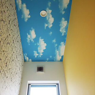 壁/天井/雲の壁紙/空の壁紙/スヌーピー/天井...などのインテリア実例 - 2019-02-21 21:13:59