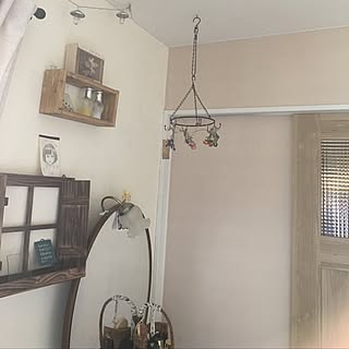 机/漆喰壁DIY/端材 DIY/ドライフラワーのある暮らし/バラ...などのインテリア実例 - 2017-05-30 08:18:05