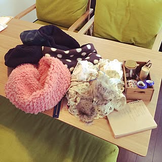 部屋全体/手作り/ハンドメイド /いつもいいね&コメント有難うございます♡/無印良品 ダイニングテーブル...などのインテリア実例 - 2014-12-07 08:12:17