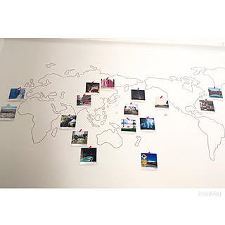 世界地図のインテリア実例 Roomclip ルームクリップ