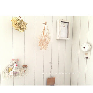 壁/天井/ナチュラルインテリア/ナチュラル/シンプルナチュラル/シンプル可愛い*゜/DIY...などのインテリア実例 - 2017-11-30 16:52:30