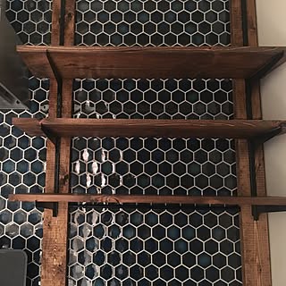 賃貸 キッチンタイルのインテリア レイアウト実例 Roomclip ルームクリップ