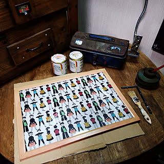 机/俺の部屋/勝手にいいね&フォローごめんなさい/いいね、フォロー本当に感謝デス☺︎/シャビーシック...などのインテリア実例 - 2019-03-25 20:51:33